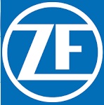 Zdjęcie przedstawia logo koncernu ZF